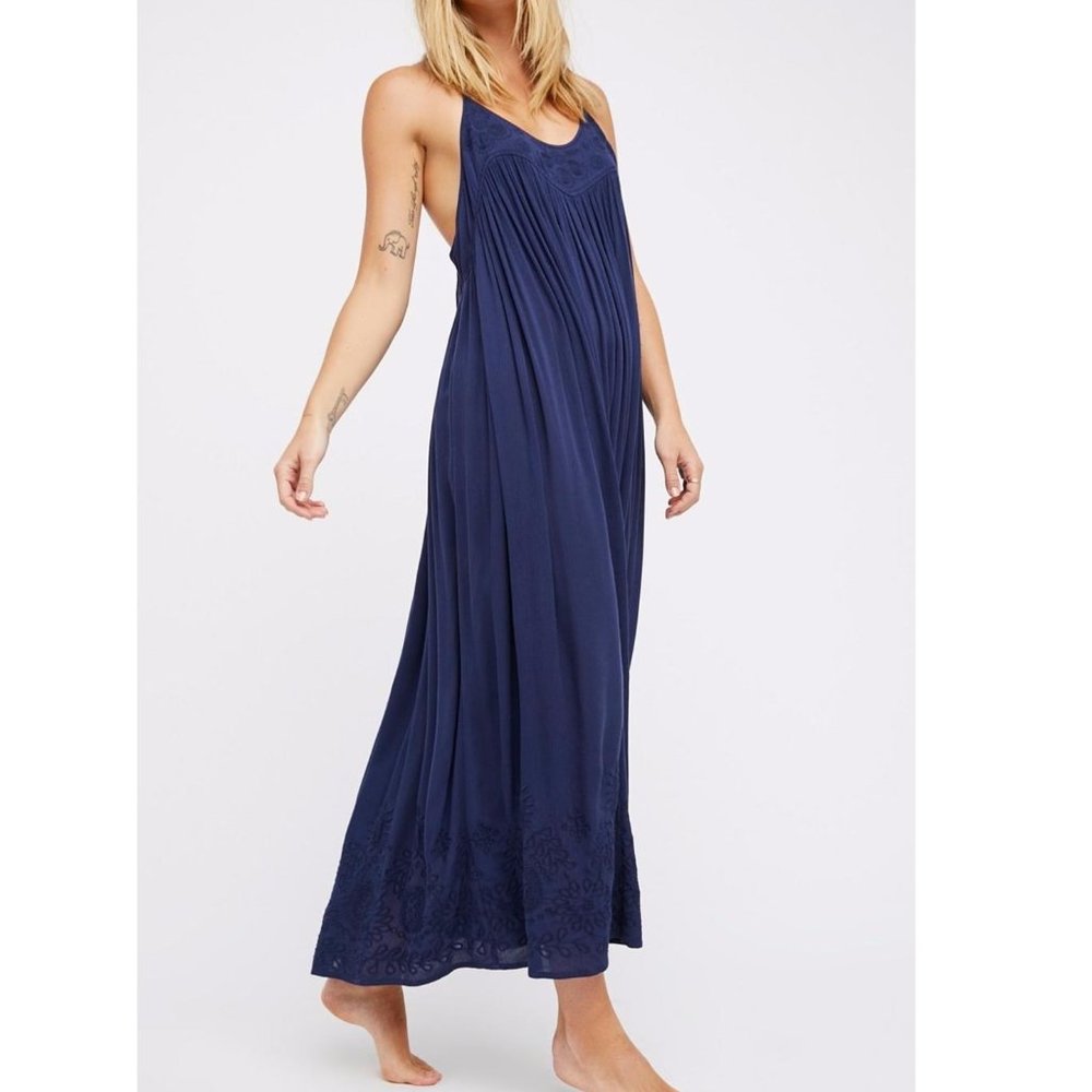 BOGO!- FREE PEOPLE Elaine Embroidered Maxi Dress